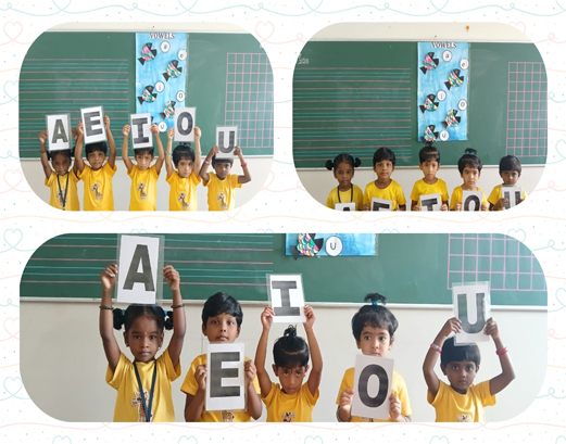 “Learning vowels with fun flashcards and catchy songs”