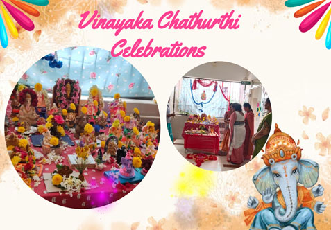 We celebrated Sri Vinayaka Chathurthi with great enthusiasm across all wings of SMHSS AMK, from Kindergarten to Class VIII. The premise was beautifully decorated, creating a festive atmosphere.