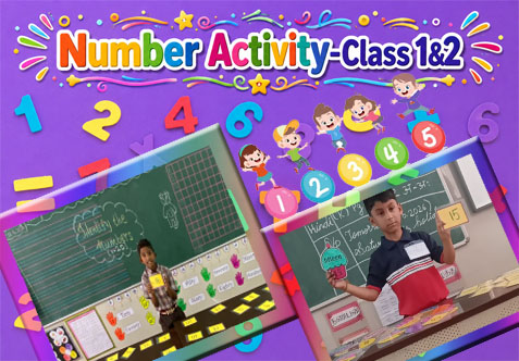 Today, our young learners dived into the world of numbers with an exciting, hands-on flashcard activity.